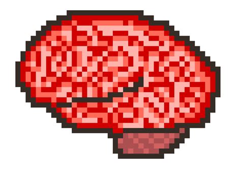 brain pixel art|easy brain pixel art.